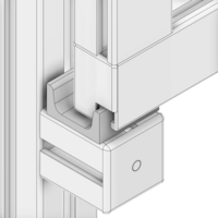 55-070-0 MODULAR SOLUTIONS DOOR PART U-BAR FOR SLIDING DOOR